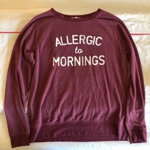 “Allergic to Mornings” sweatshirt